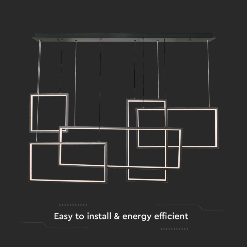 LED pendel dæmpbar LED/45W/230V 3000K sort