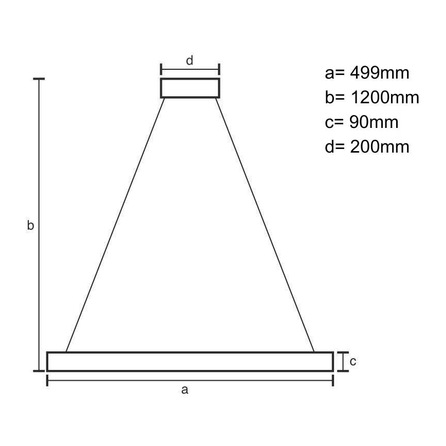 LED pendel dæmpbar LED/80W/230V 3000-6500K hvid + fjernbetjening