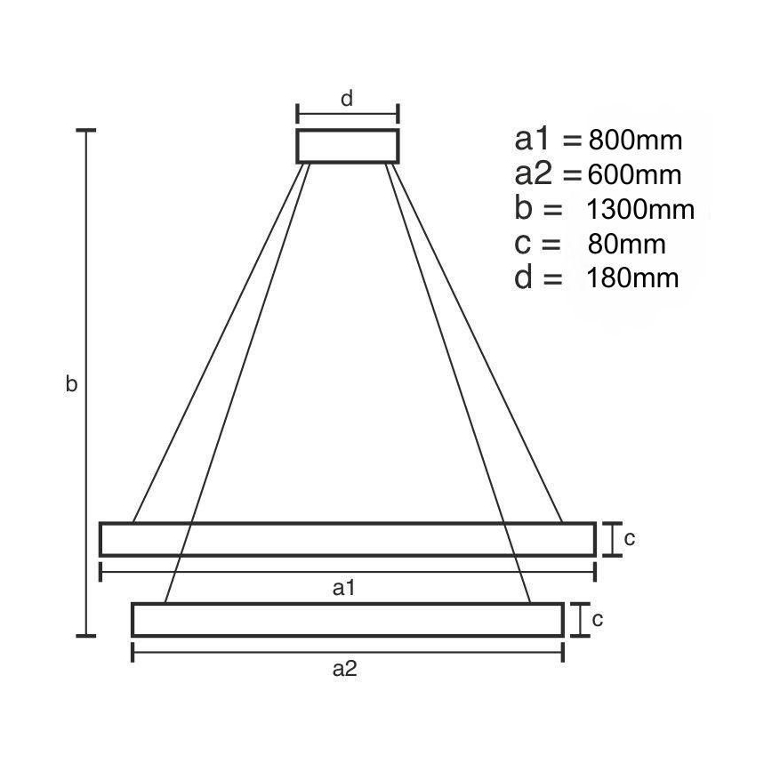 LED krystalpendel dæmpbar LED/90W/230V 3000-6500K guldfarvet/krom + fjernbetjening