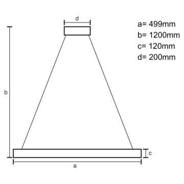 LED Dæmpbar krystal pendel på snor LED/90W/230V 3000-6500K hvid + fjernbetjening