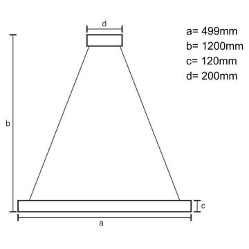 LED Dæmpbar krystal pendel på snor LED/90W/230V 3000-6500K sort + fjernbetjening