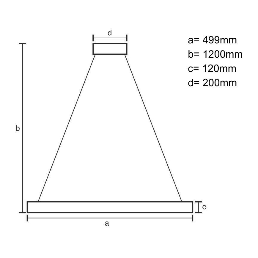 LED Dæmpbar krystal pendel på snor LED/90W/230V 3000-6500K sort + fjernbetjening