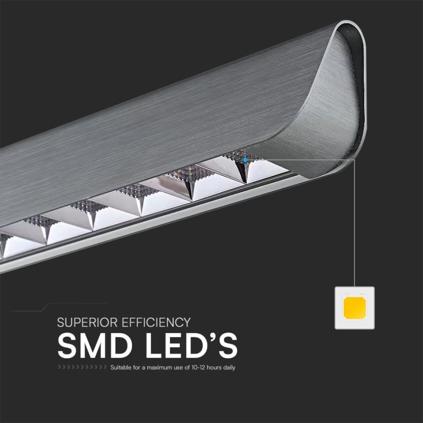 LED pendel LED/36W/230V 3000/4000/6400K antracit