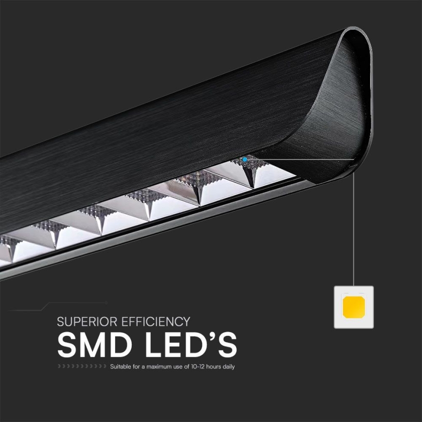 LED pendel LED/36W/230V 3000/4000/6400K sort