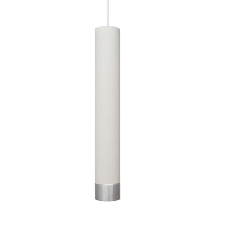 LED pendel TUBA 1xGU10/6,5W/230V hvid/mat krom