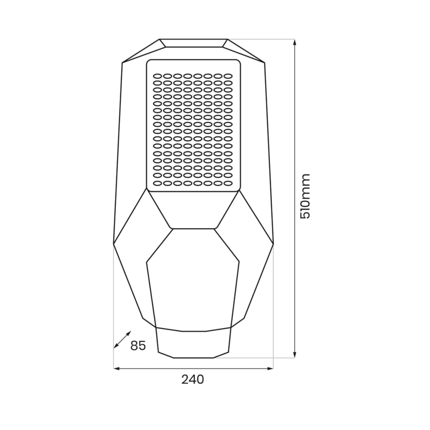 LED projektør dæmpbar med skumringssensor og solpanel LED/200W/20000 mAh 6500K IP65 grå