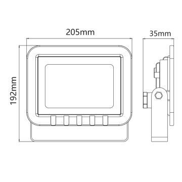 LED projektør LED/50W/230V IP65