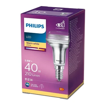 LED-projektørpære Philips E14/2,8W/230V 2700K