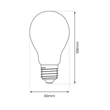 LED-pære A60 E27/8W/230V 4000K