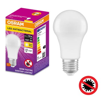LED-pære antibakteriel A100 E27/13W/230V 2700K - Osram