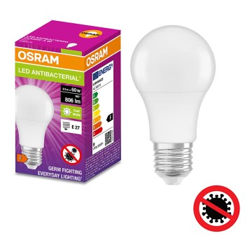 LED-pære antibakteriel A60 E27/8,5W/230V 4000K - Osram