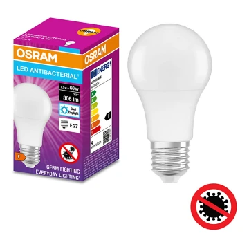 LED-pære antibakteriel A60 E27/8,5W/230V 6500K - Osram