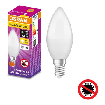 LED-pære antibakteriel B40 E14/4,9W/230V 2700K - Osram