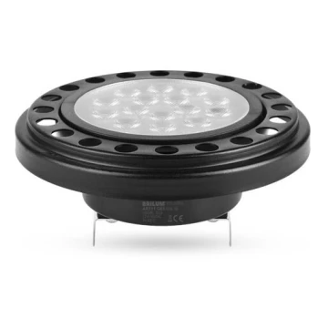 LED-pære AR111 G53/12W/12V 3000K sort 30°