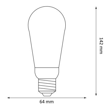 LED-pære DECO VINTAGE ST64 E27/3,5W/230V 1800K