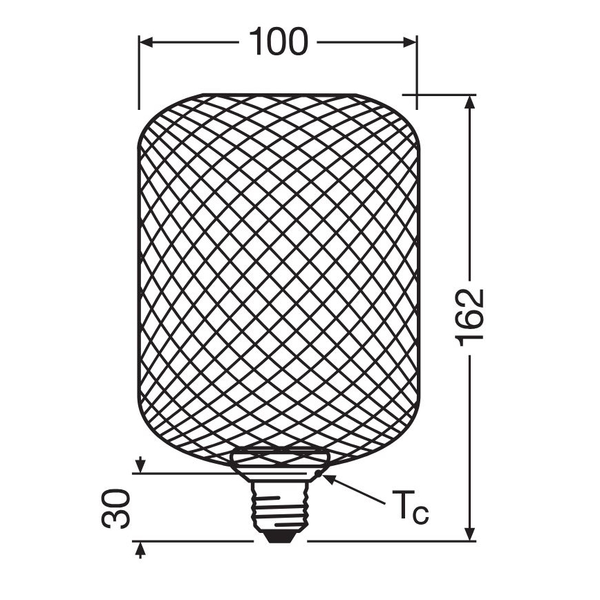 LED-pære DECOR FLAT E27/3,5W/230V 2700K guldfarvet - Osram