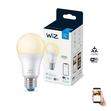 LED-pære dæmpbar A60 E27/8W/230V 2700K CRI 90 Wi-Fi - WiZ