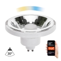 LED-pære dæmpbar AR111 GU10/10W/230V 3000-6500K Wi-Fi Tuya 30° hvid