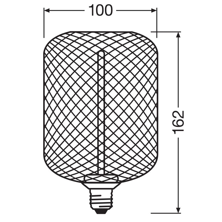 LED-pære dæmpbar DECOR FILAMENT E27/3,5W/230V 1800K guldfarvet - Osram