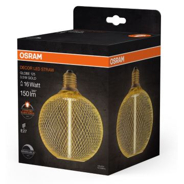 LED-pære dæmpbar DECOR  FILAMENT G125 E27/3,5W/230V 1800K guldfarvet - Osram