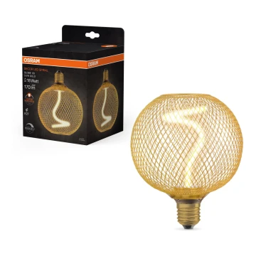 LED-pære dæmpbar DECOR FILAMENT G125 E27/3,5W/230V 1800K guldfarvet - Osram