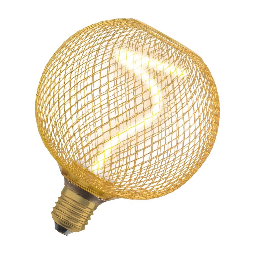 LED-pære dæmpbar DECOR FILAMENT G125 E27/3,5W/230V 1800K guldfarvet - Osram