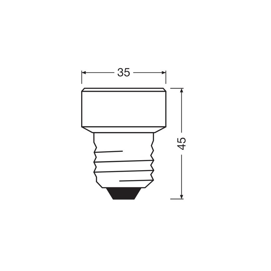 LED-pære dæmpbar E27/3,5W/230V 2700K - Osram