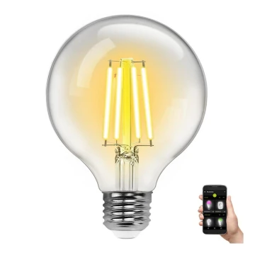 LED-pære dæmpbar FILAMENT G95 E27/6W/230V 2700-6500K Wi-Fi - Aigostar