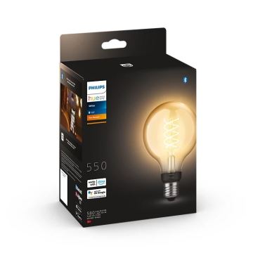 LED-pære dæmpbar Philips Hue WHITE FILAMENT G93 E27/7,2W/230V 2100K