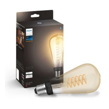 LED-pære dæmpbar Philips Hue WHITE FILAMENT ST72 E27/7W/230V 2100K