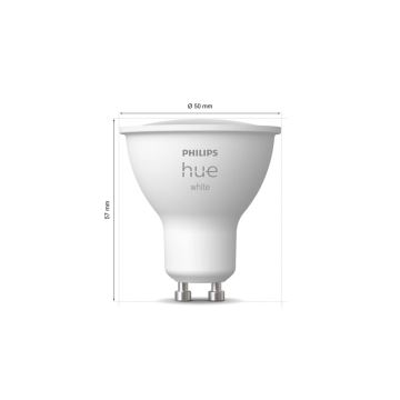 LED-pære dæmpbar Philips Hue WHITE GU10/4,2W/230V 2700K