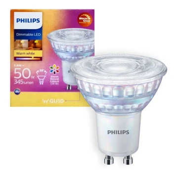 LED-pære dæmpbar Philips Warm Glow GU10/3,8W/230V 2200-2700K CRI 90