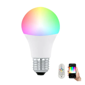 LED-pære dæmpbar RGB-farver CONNECT E27/9W + fjernbetjening - Eglo
