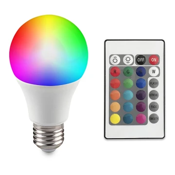 LED-pære dæmpbar RGB-farver E27/6W/230V 3000K