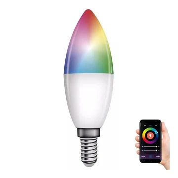 LED-pære dæmpbar RGB-farver GoSmart E14/4,8W/230V 2700-6500K Wi-Fi Tuya