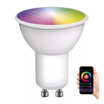 LED-pære dæmpbar RGB-farver GoSmart MR16 GU10/4,8W/230V 2700-6500K Tuya