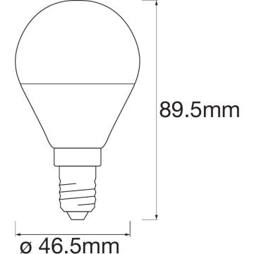 LED-pære dæmpbar RGBW-farver SMART+ E14/5W/230V 2700K-6500K Wi-Fi - Ledvance