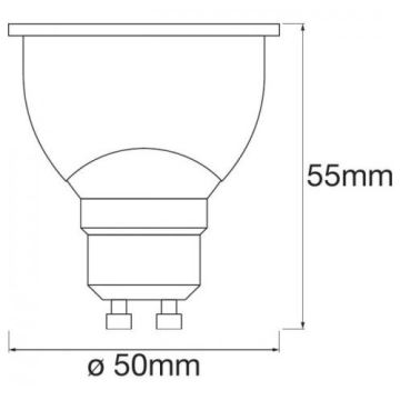 LED-pære dæmpbar RGBW-farver SMART+ GU10/5W/230V 2700K-6500K Wi-Fi - Ledvance