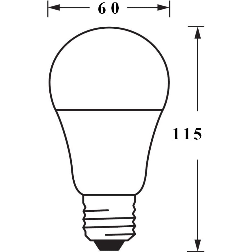 LED-pære dæmpbar SMART+ E27/9,5W/230V 2700K Wi-Fi - Ledvance