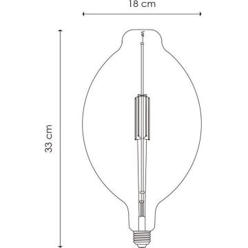 LED-pære dæmpbar VINTAGE EDISON E27/4W/230V 1800K