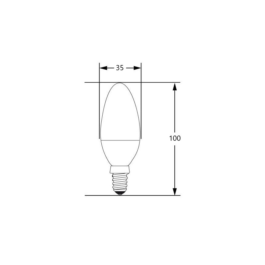 LED-pære E14/4W/230V 2700-3000K