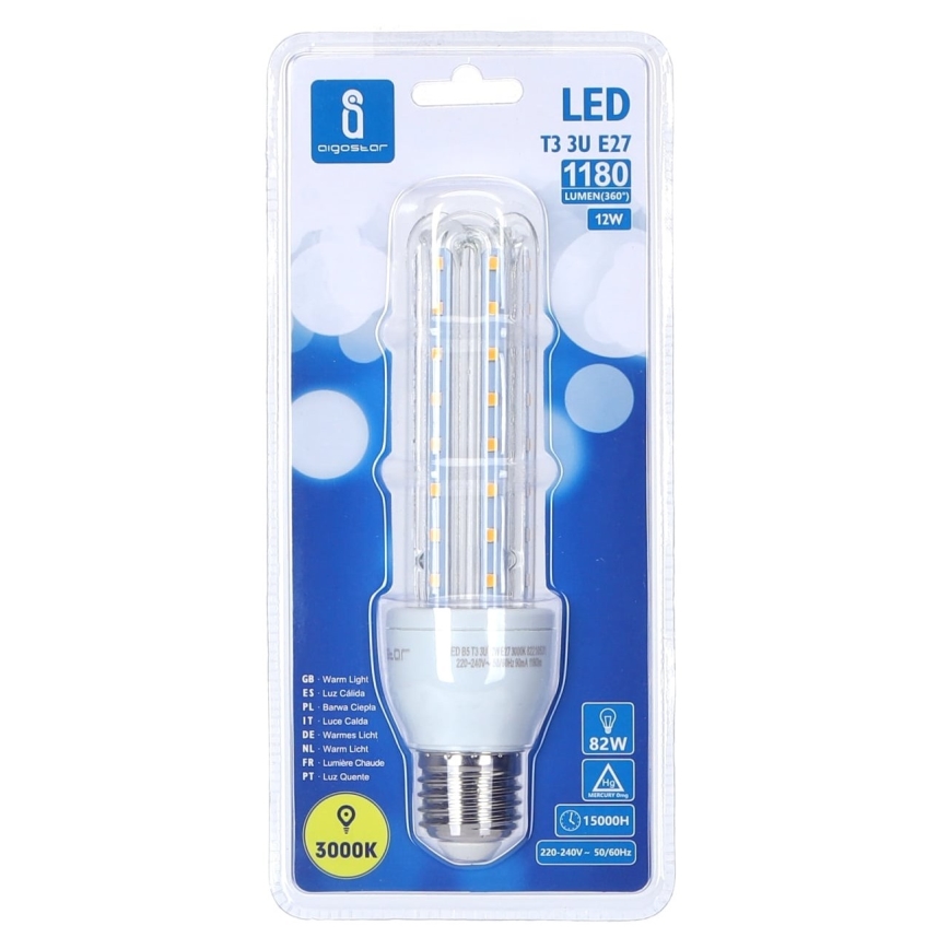 LED-pære E27/12W/230V 3000K - Aigostar