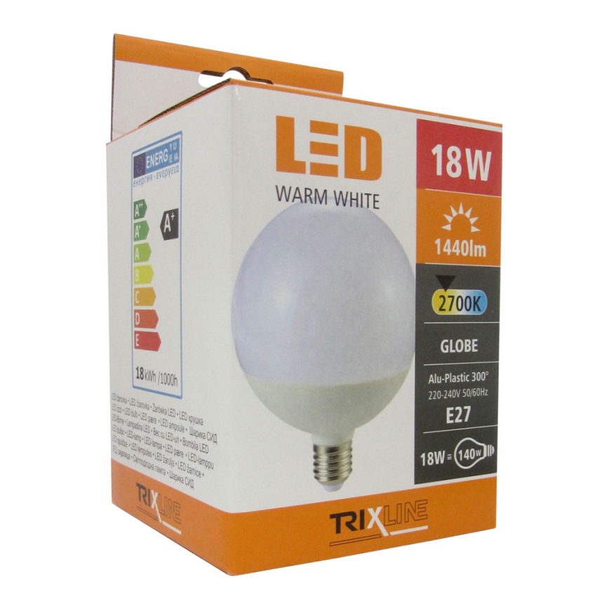 LED pære E27/18W/230V 2700K