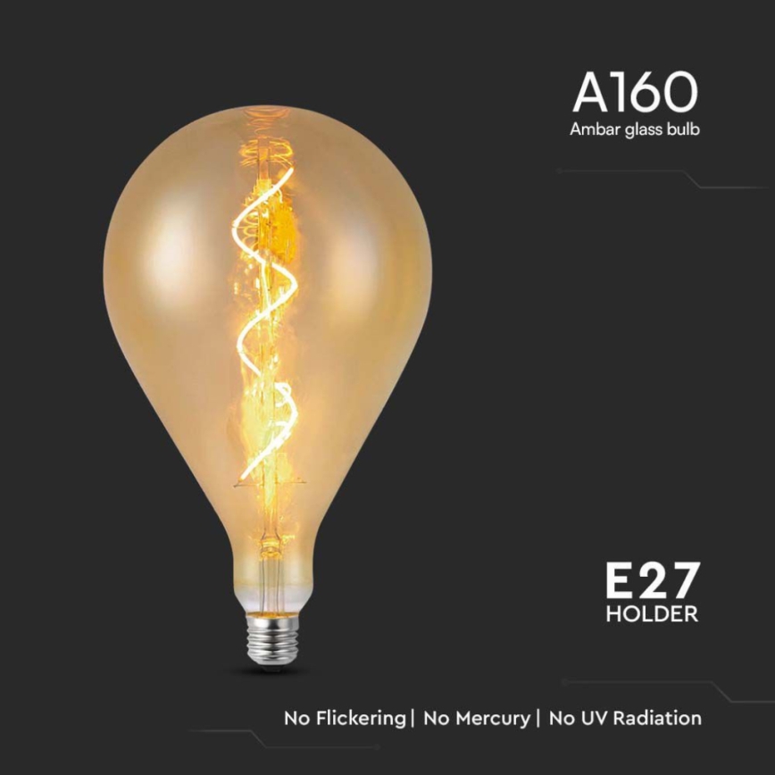 LED-pære FILAMENT A160 E27/4W/230V 2700K