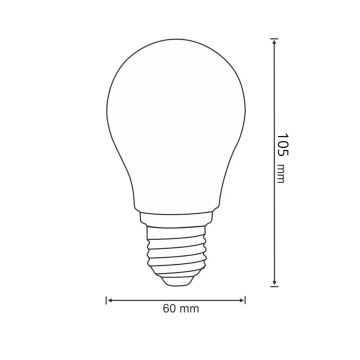 LED-pære FILAMENT A60 E27/6W/230V 3000K