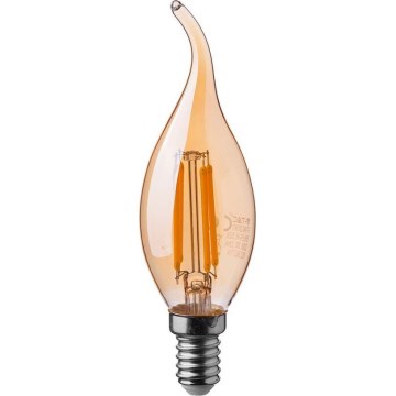 LED-pære FILAMENT AMBER E14/4W/230V 2200K