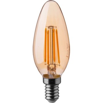 LED-pære FILAMENT AMBER E14/4W/230V 2200K