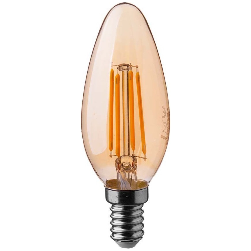 LED-pære FILAMENT AMBER E14/4W/230V 2200K