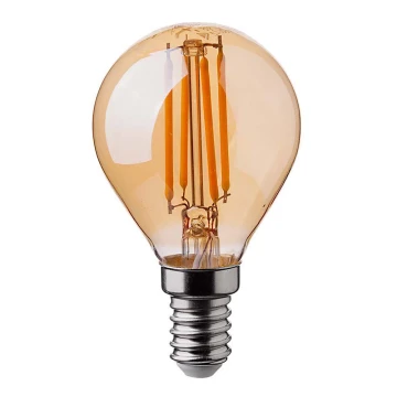 LED-pære FILAMENT AMBER P45 E14/4W/230V 2200K