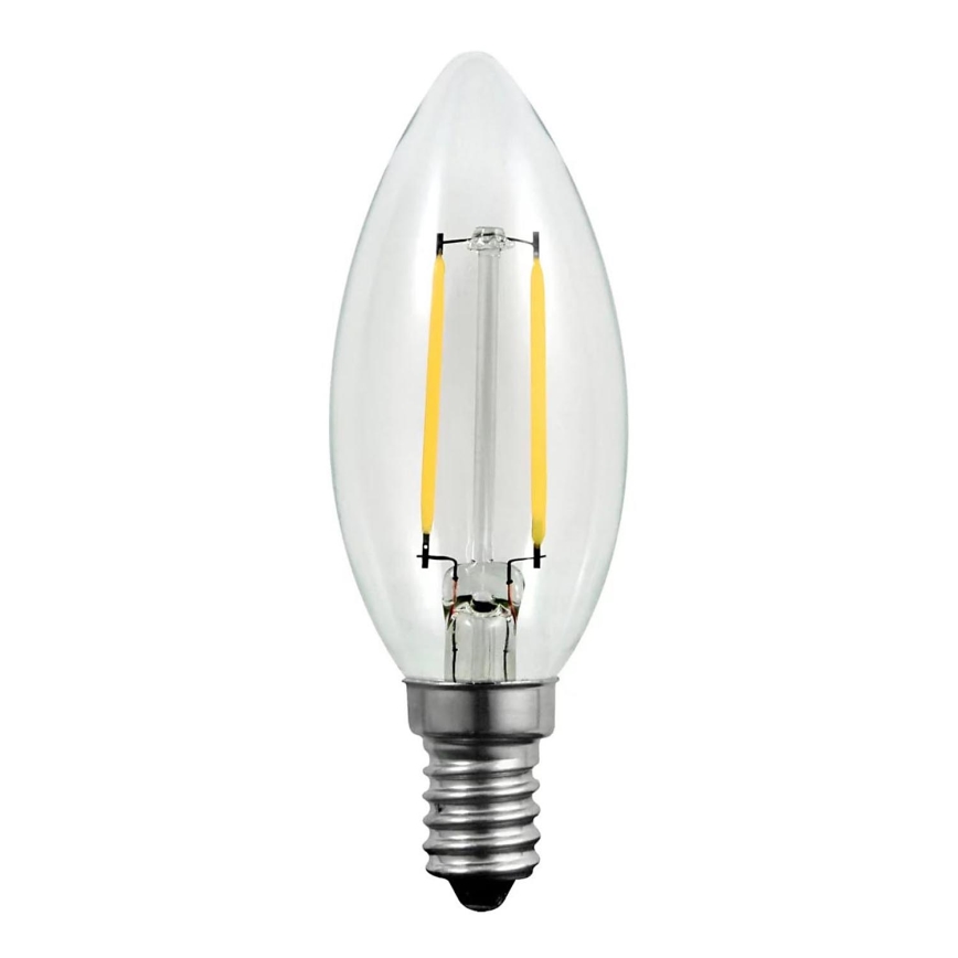 LED-pære FILAMENT C37 E14/2W/230V 3000K